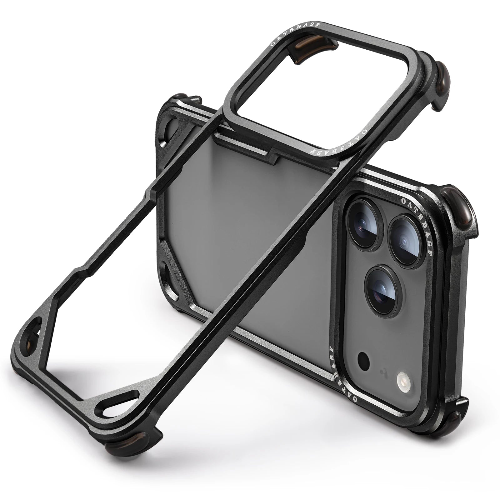 Oatsbasf Metal Phone Case for iPhone 17 Pro/Pro Max/17 Air Case Minimalist Wireless Charging Ultra-thin Bumper Protecitve Case - Daisan Mart