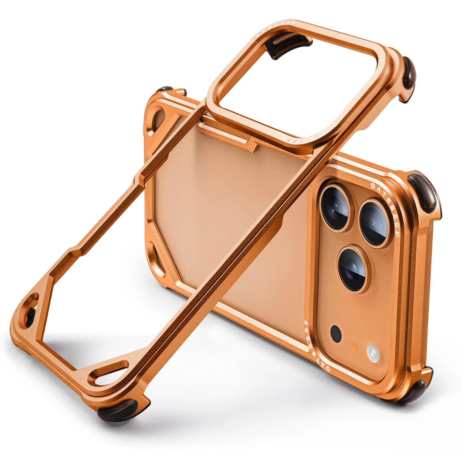 Oatsbasf Metal Phone Case for iPhone 17 Pro/Pro Max/17 Air Case Minimalist Wireless Charging Ultra-thin Bumper Protecitve Case - Daisan Mart
