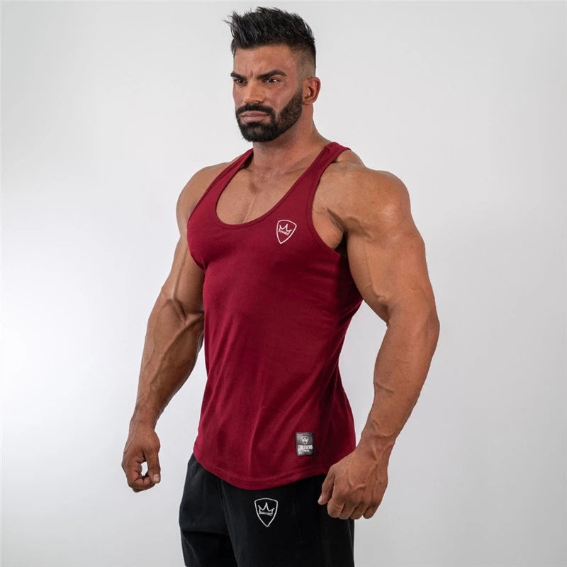 Áo Ba Lỗ Thể Hình Nam - Gym Cotton Không Tay - Daisan Mart