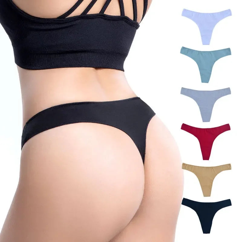 Combo 6 Quần Lót Nữ Thun Cotton Thể Thao Sexy G-String - Daisan Mart