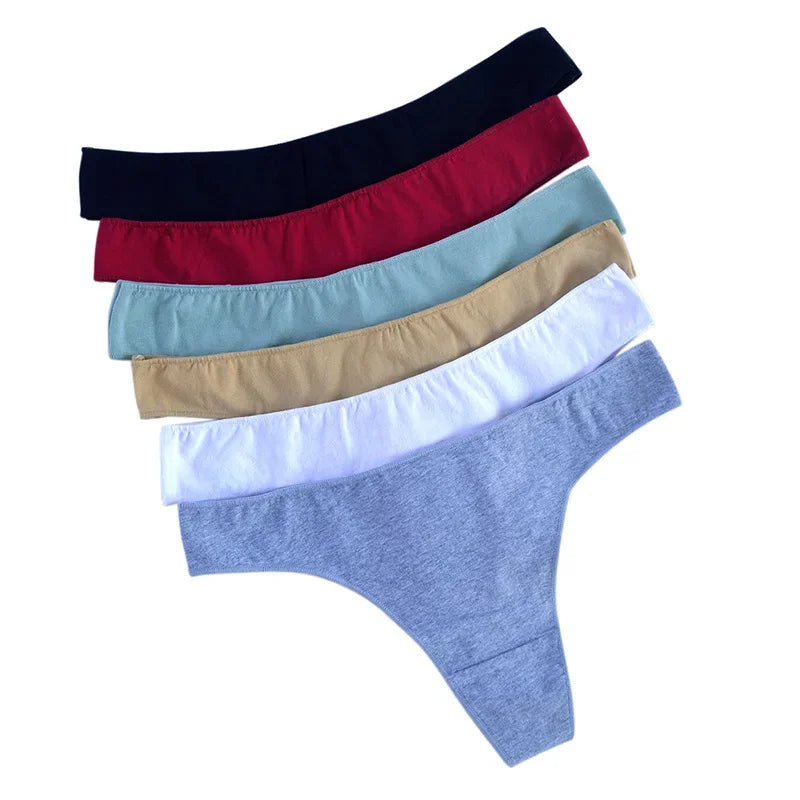 Combo 6 Quần Lót Nữ Thun Cotton Thể Thao Sexy G-String - Daisan Mart