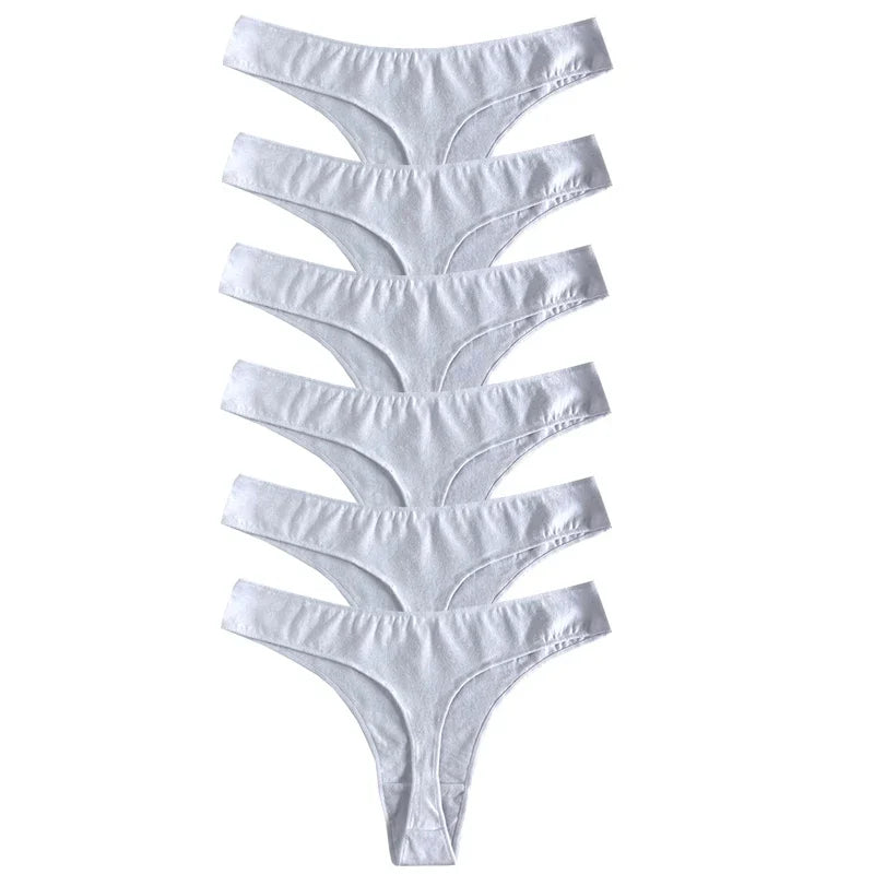 Combo 6 Quần Lót Nữ Thun Cotton Thể Thao Sexy G-String - Daisan Mart