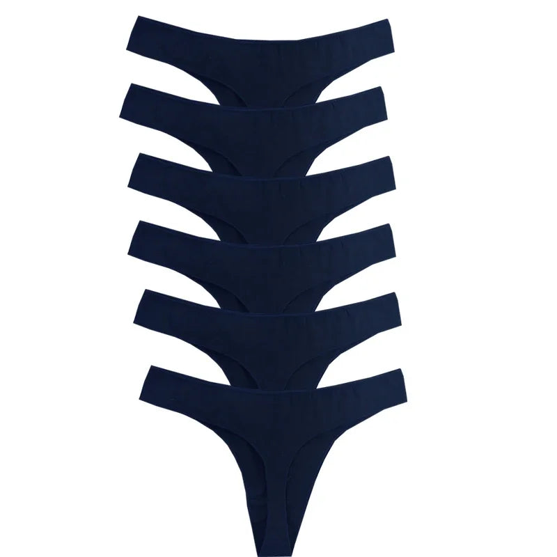 Combo 6 Quần Lót Nữ Thun Cotton Thể Thao Sexy G-String - Daisan Mart