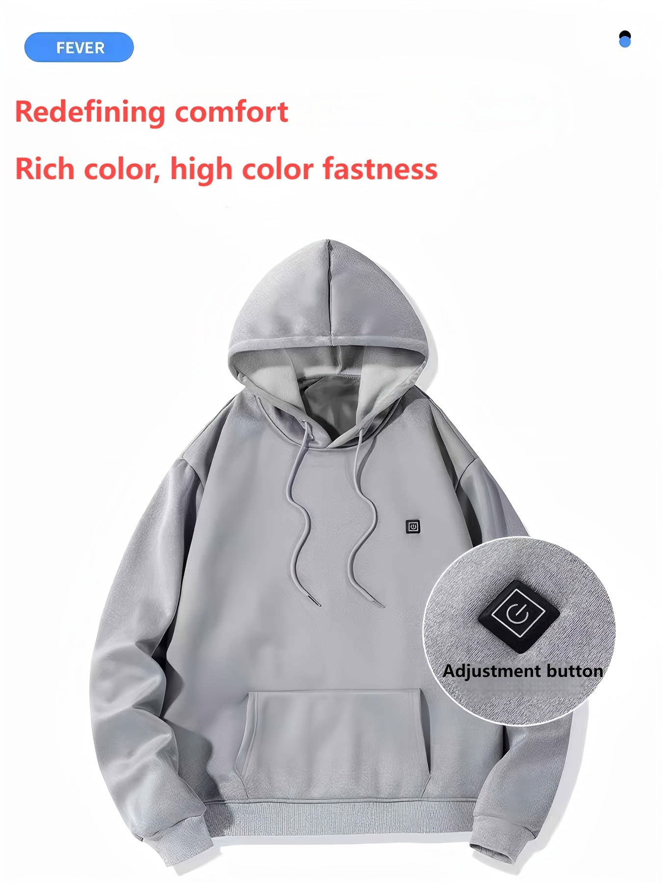 7-Zone USB Heated Jacket, 3 Heat Modes, Kangaroo Bag
