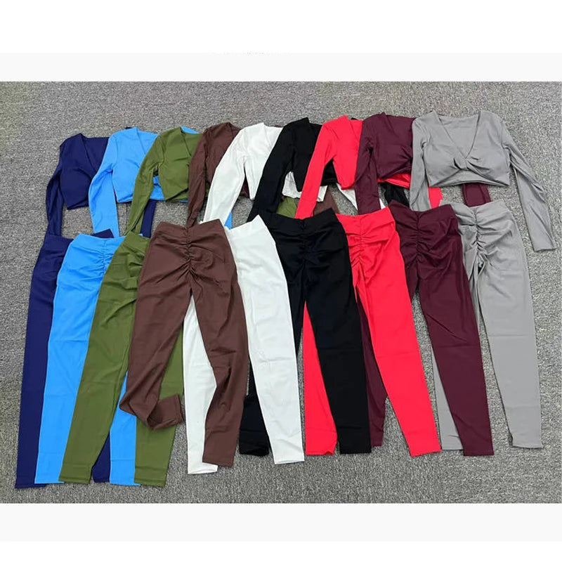 Set Áo Tay Dài & Quần Tập Gym Nữ - Thể Thao & Yoga - Daisan Mart