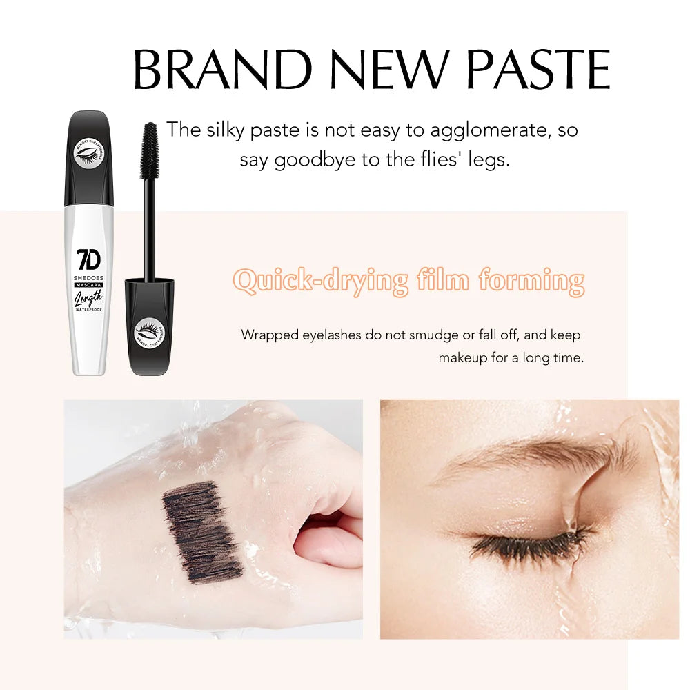 Mascara 7D Siêu Chống Nước, Dày Cong, Dễ Tẩy Trang - Daisan Mart