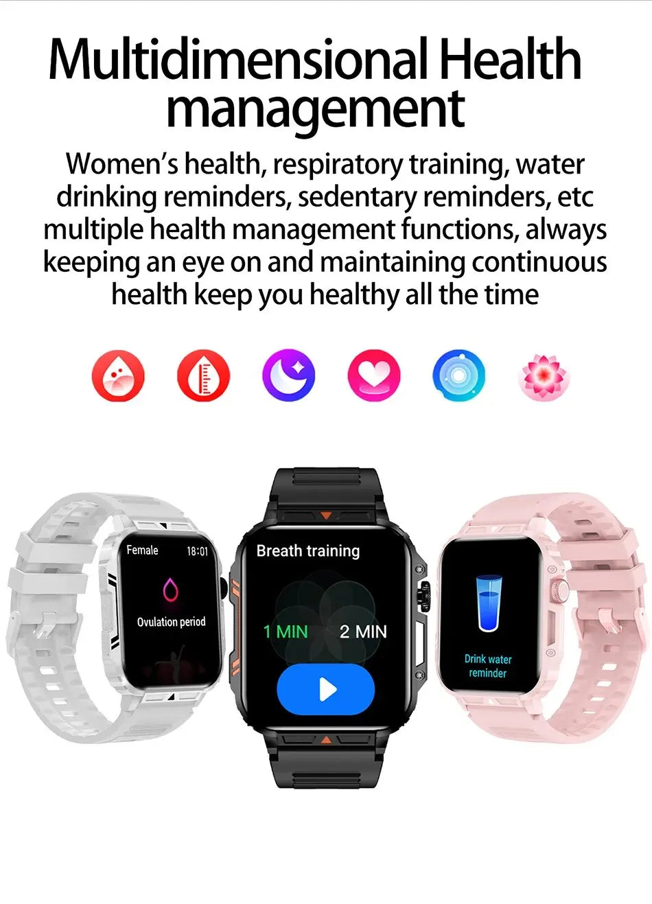 Đồng Hồ Thông Minh 2024 IP68 - Sức Khỏe & Thể Thao - Daisan Mart