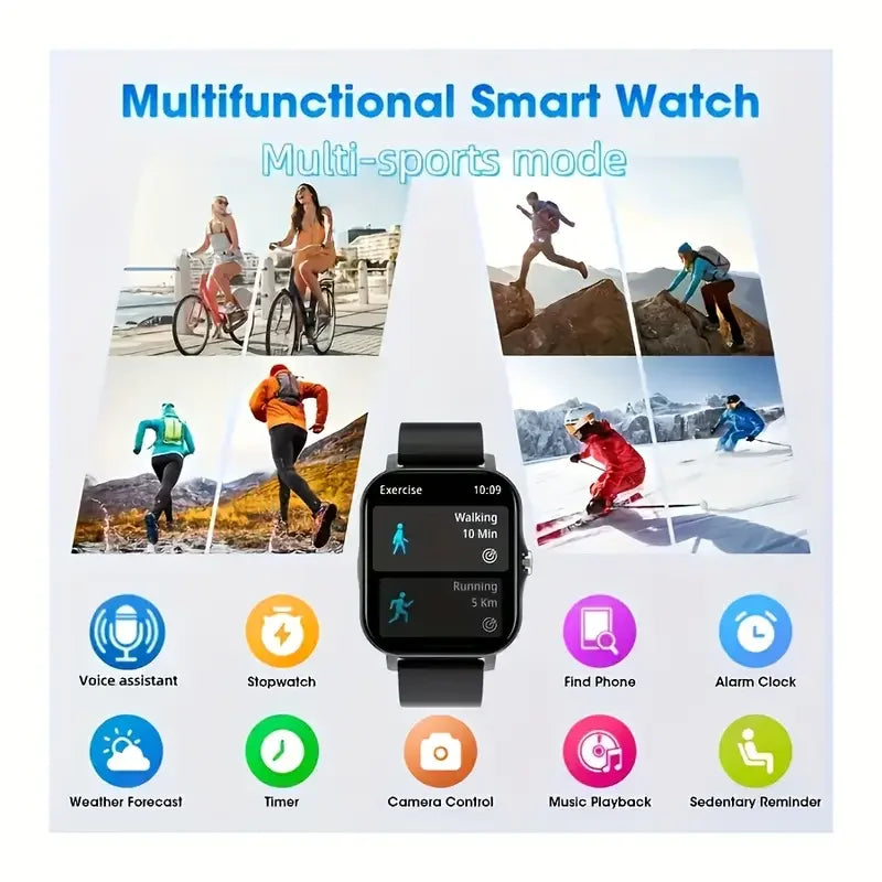 Đồng Hồ Thông Minh KESHUYOU 2025 Màn Hình 2.01 Inch HD - Daisan Mart