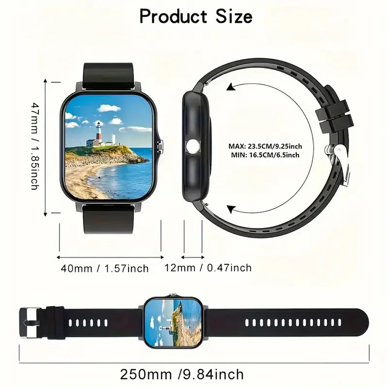 Đồng Hồ Thông Minh KESHUYOU 2025 Màn Hình 2.01 Inch HD - Daisan Mart