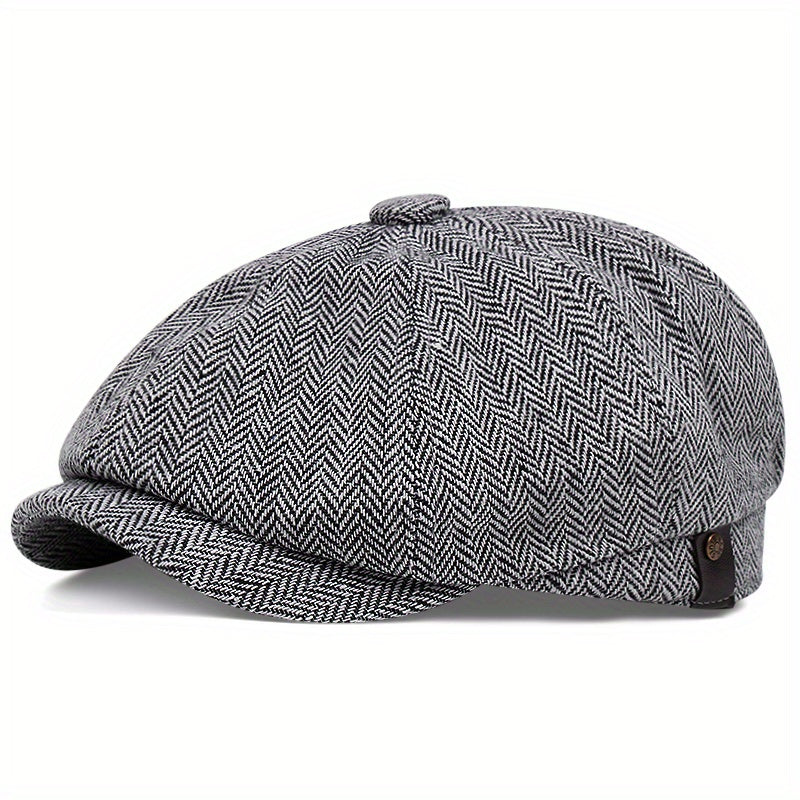 Nón Beret Retro Nam - Mũ Dệt Kim Phong Cách Cổ Điển - Daisan Mart