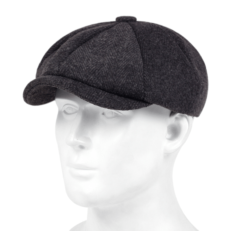 Nón Beret Retro Nam - Mũ Dệt Kim Phong Cách Cổ Điển - Daisan Mart