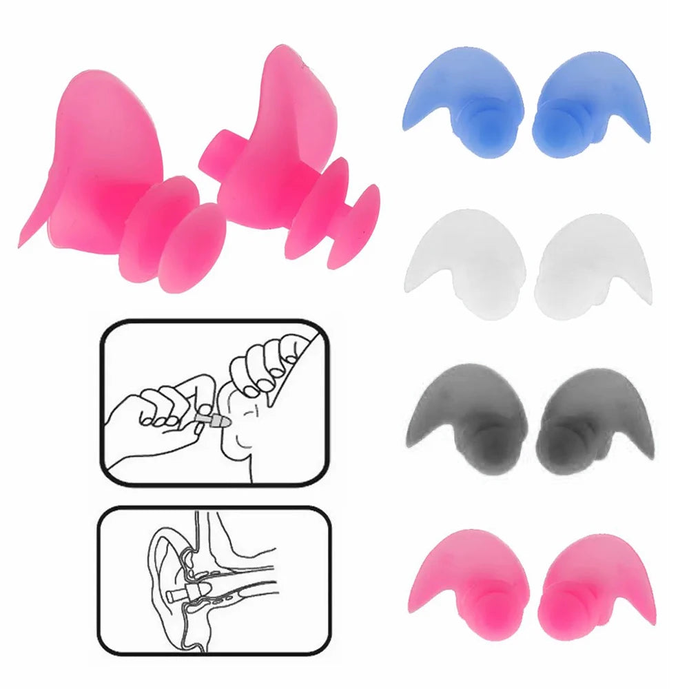 Nút tai silicone chống nước mềm mại tiện lợi bơi lội - Daisan Mart