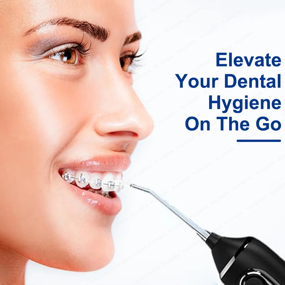 Oral Irrigator Portable Water Flosser Dental Pick 5 Modes 360° Rotated Jet For Cleaning Teeth Thread Floss Mouth Washing Machine - Daisan Mart