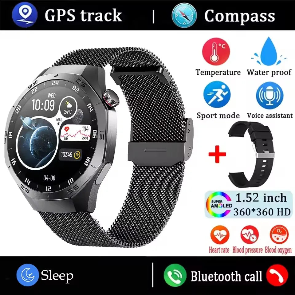 Smartwatch 5 Pro 2025 - GPS、心率、防水