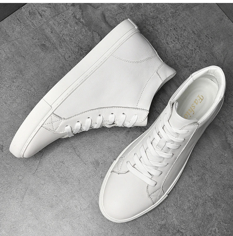 Giày Da Thật Cao Cổ Nam Trượt Ván Size Lớn 48 49