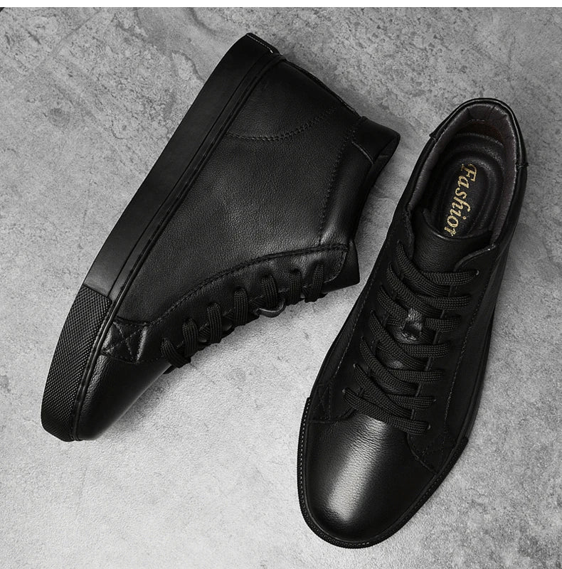 Giày Da Thật Cao Cổ Nam Trượt Ván Size Lớn 48 49