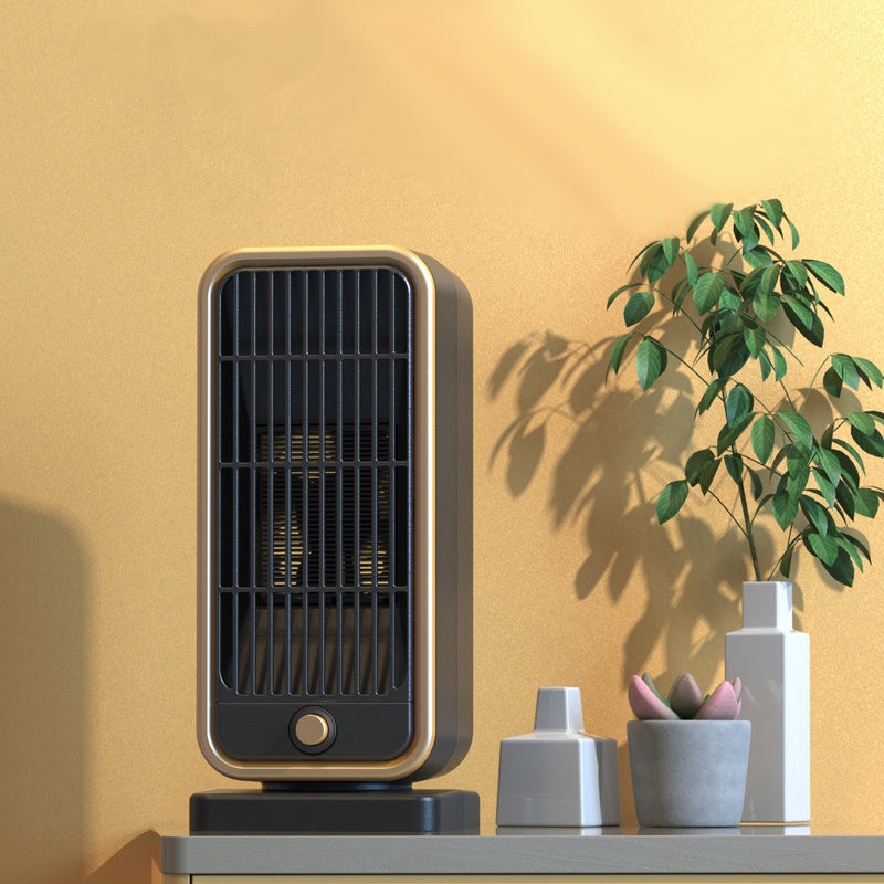 Quiet 500W Ceramic Electric Space Heater, Square Shape, 110-130V US Plug, No Energy Efficiency Rating, Tip-over Protection, Portable Heating Equipment for Bedroom, Living Room, Office - Daisan Mart