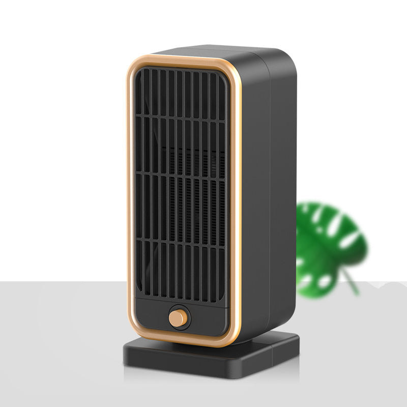 Quiet 500W Ceramic Electric Space Heater, Square Shape, 110-130V US Plug, No Energy Efficiency Rating, Tip-over Protection, Portable Heating Equipment for Bedroom, Living Room, Office - Daisan Mart