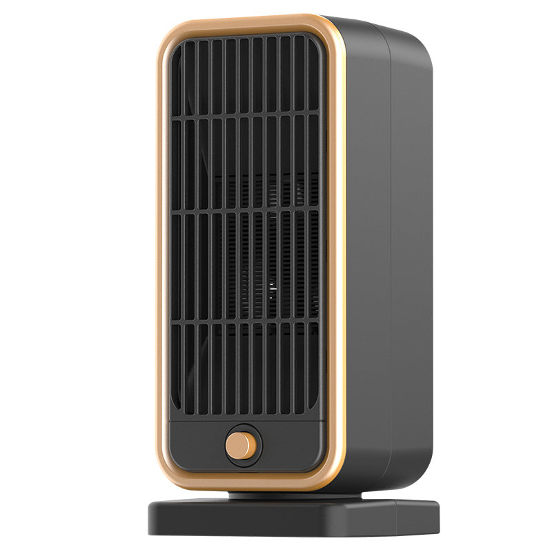 Quiet 500W Ceramic Electric Space Heater, Square Shape, 110-130V US Plug, No Energy Efficiency Rating, Tip-over Protection, Portable Heating Equipment for Bedroom, Living Room, Office - Daisan Mart