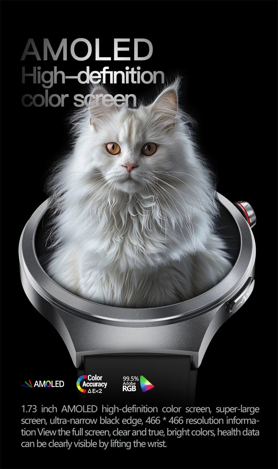 Đồng hồ thông minh sức khỏe ECG+PPG 2026 chính xác cao