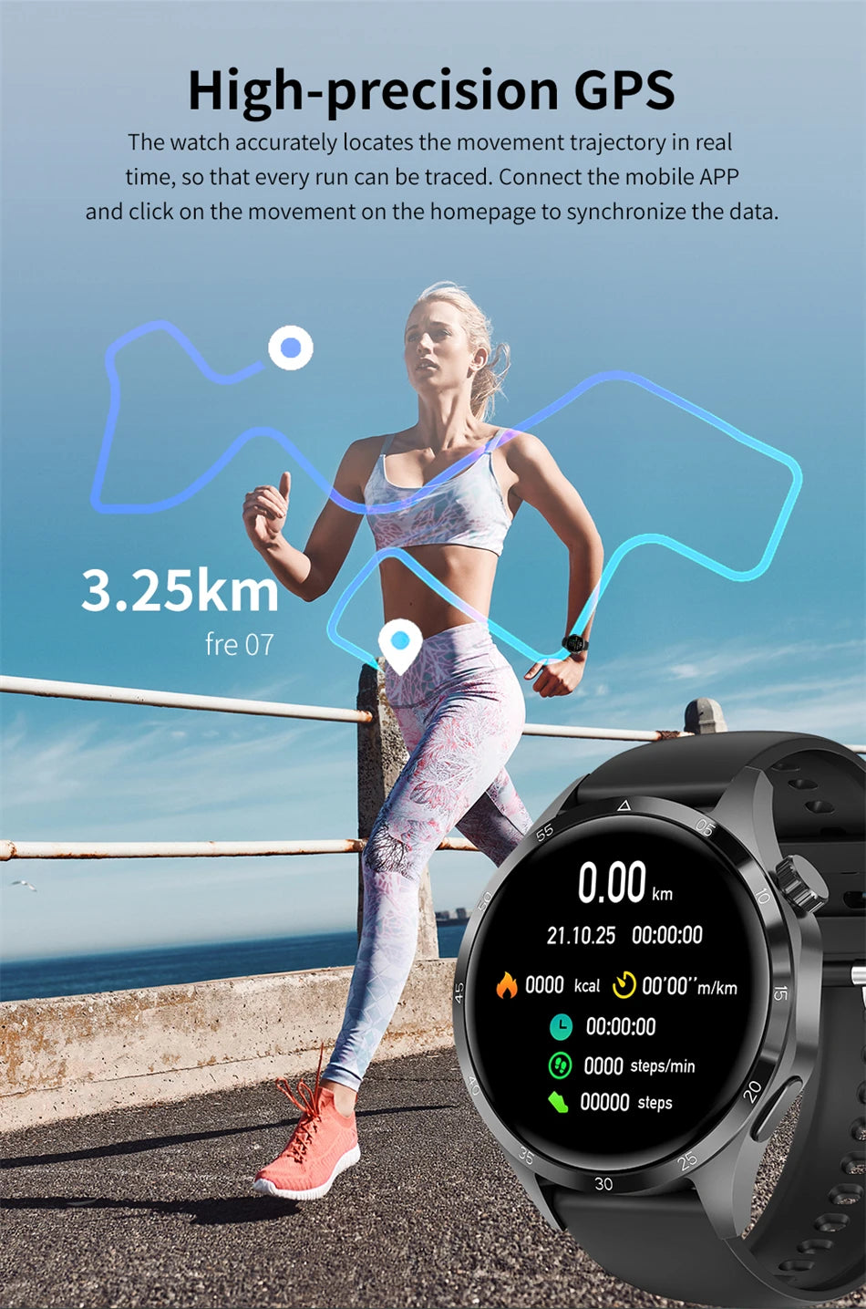 Đồng hồ thông minh 2025 - AMOLED HD, Bluetooth, sức khỏe - Daisan Mart