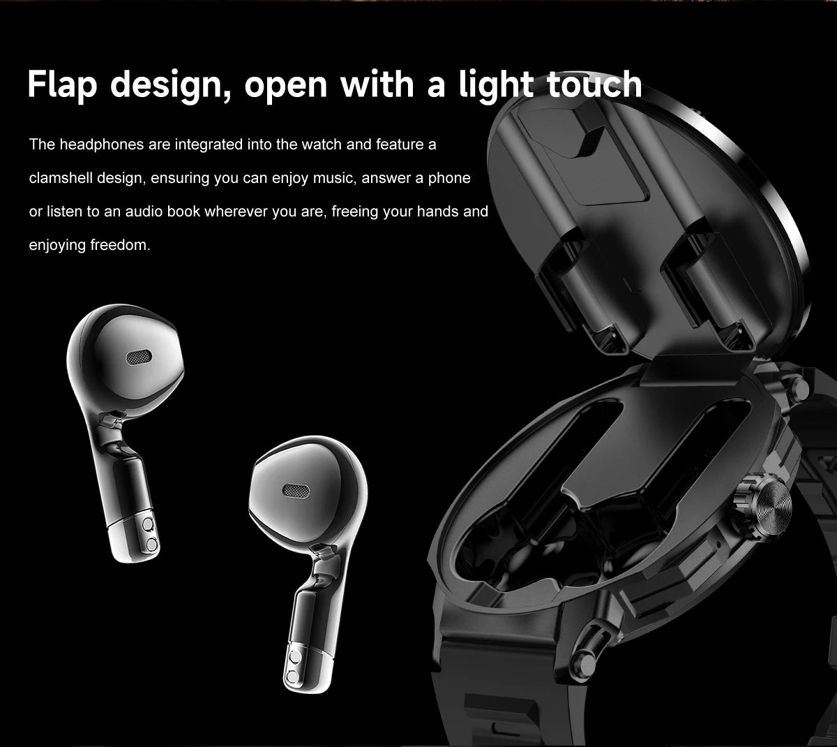 Đồng Hồ Thông Minh 2in1 Tai Nghe, Định Vị, Gọi Bluetooth - Daisan Mart