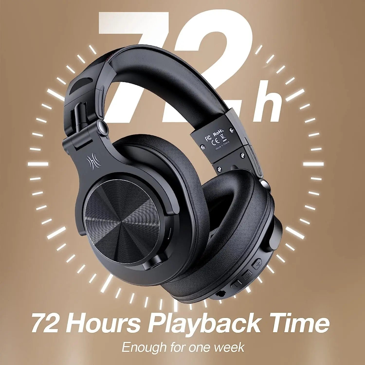 Oneodio Fusion A70 Bluetooth Headphones Hi-Res Audio Over Ear Wireless Headset Professional Studio Monitor DJ HiFi Headphones - Daisan Mart