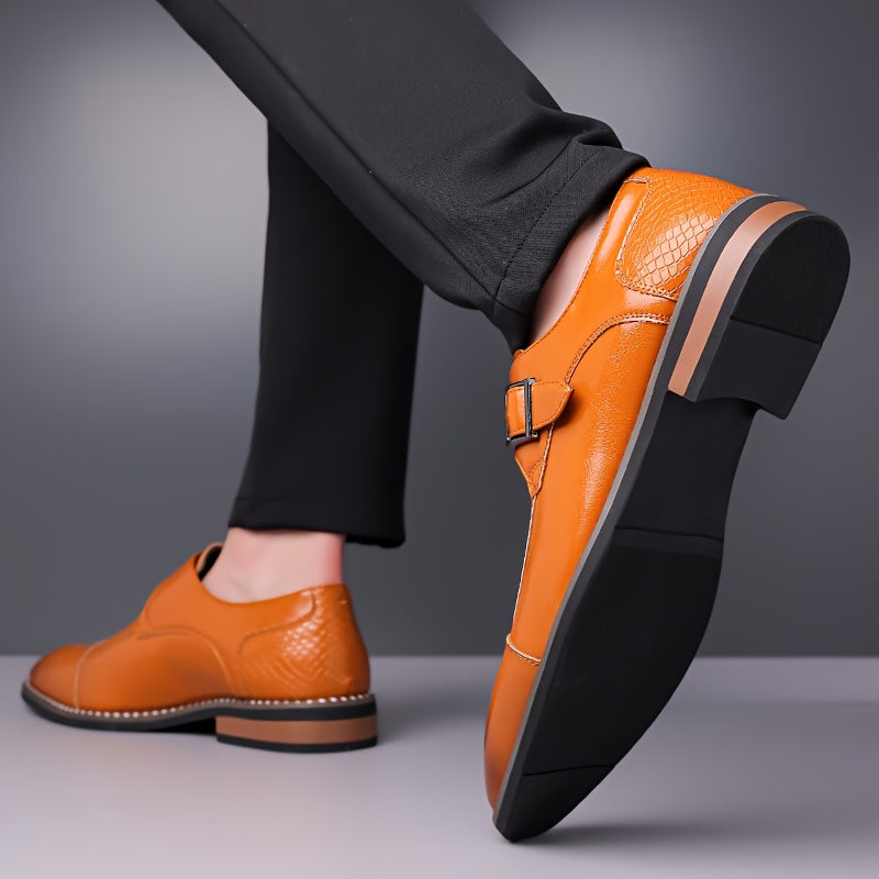 Giày Lười Nam Da Cá Sấu Mũi Nhọn Lịch Lãm Công Sở