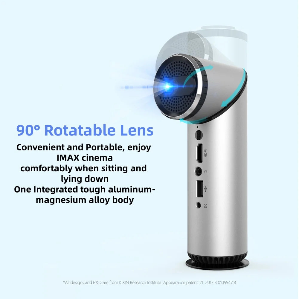 Máy Chiếu Mini 4K KIXIN K5 Pin 6000mAh Android 11 - Daisan Mart