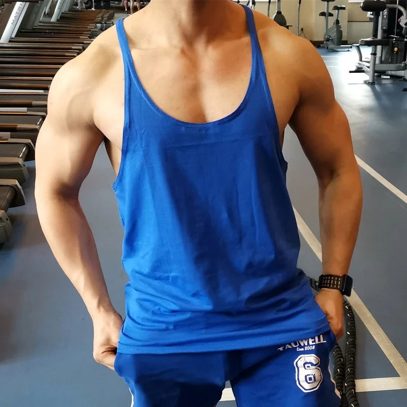 Áo Tank Top Gym Nam Dây Chữ Y Thoáng Mát Fitness - Daisan Mart