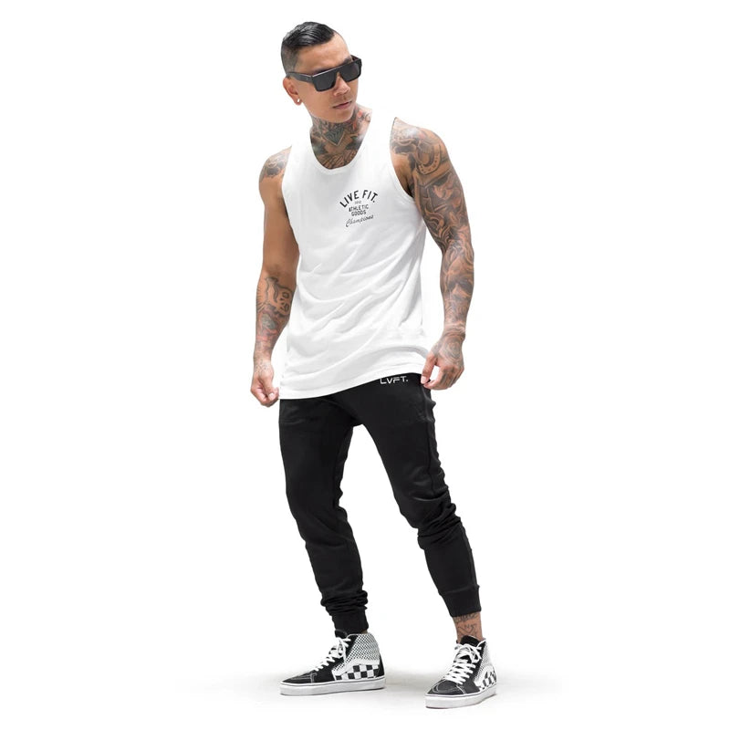 Áo Tank Top Nam Tập Gym Cotton Không Tay Thoáng Mát - Daisan Mart