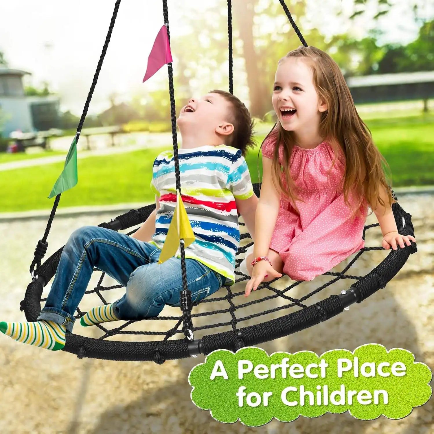 Zoshine Black Nest Tree Swing Factory Wholesale Best Price Outdoor Nest Tree Swing for Kids Play in Garden - Daisan Mart