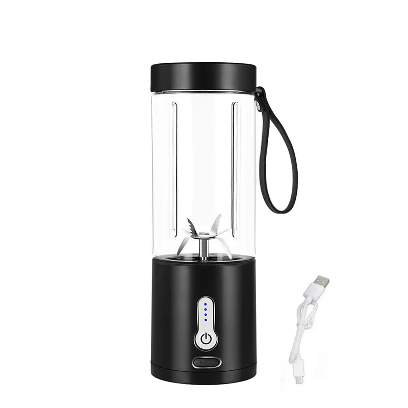 Portable Blender Powerful 6 Balde Personal juicer For Shakes And Smoothies Usb Rechargeable Portable Cup Fruit Fresh Juice Mixer - Daisan Mart