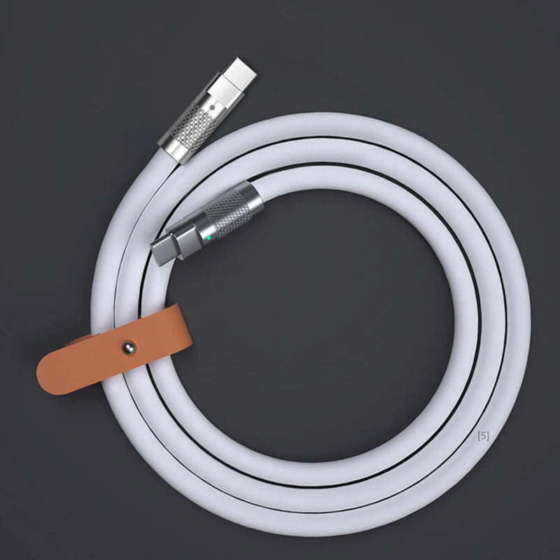 Cáp Sạc Nhanh 120W Type C Silicone Siêu Bền 1-2m - Daisan Mart