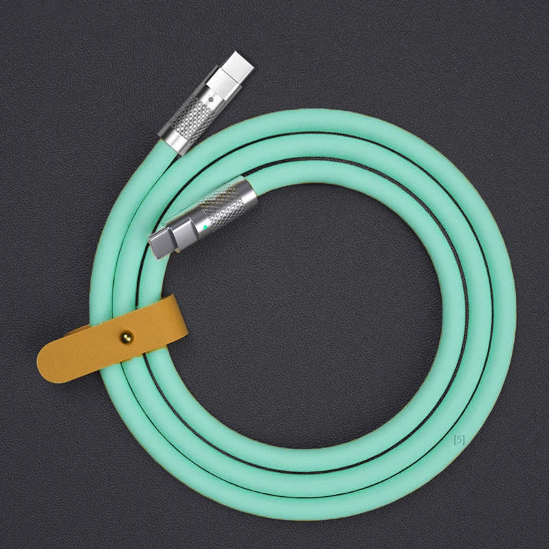 Cáp Sạc Nhanh 120W Type C Silicone Siêu Bền 1-2m - Daisan Mart