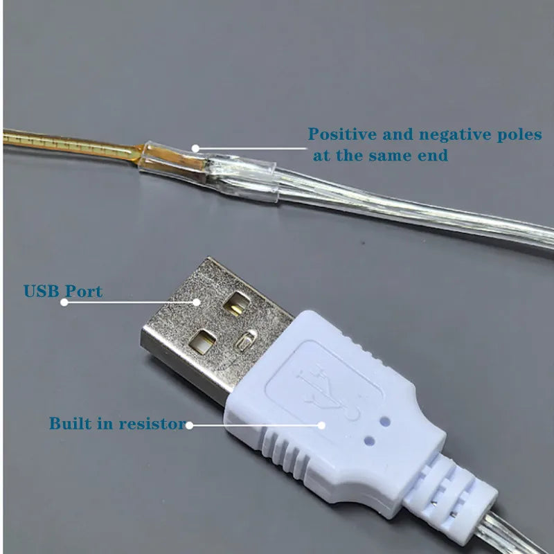Dây Đèn LED Dẻo USB 5V Sáng 360° DIY Quà Tặng - Daisan Mart