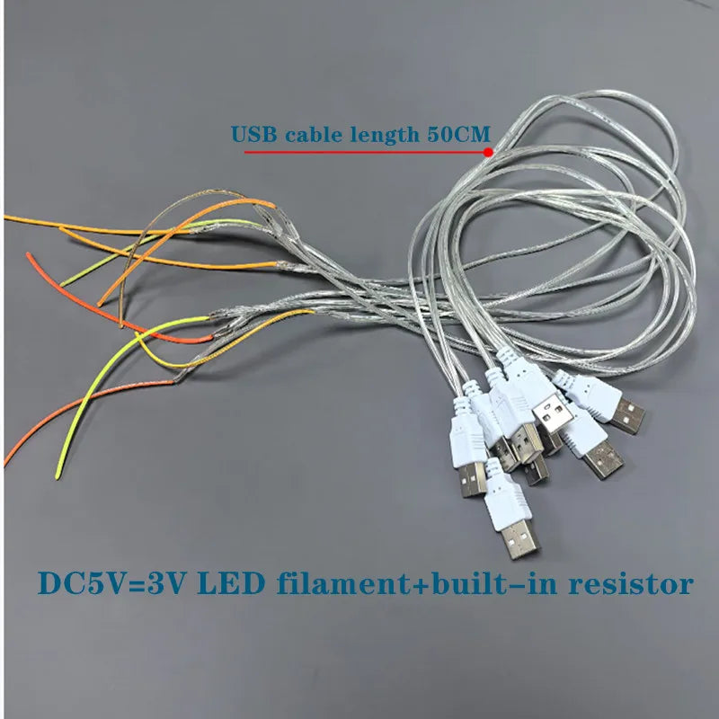 Dây Đèn LED Dẻo USB 5V Sáng 360° DIY Quà Tặng - Daisan Mart