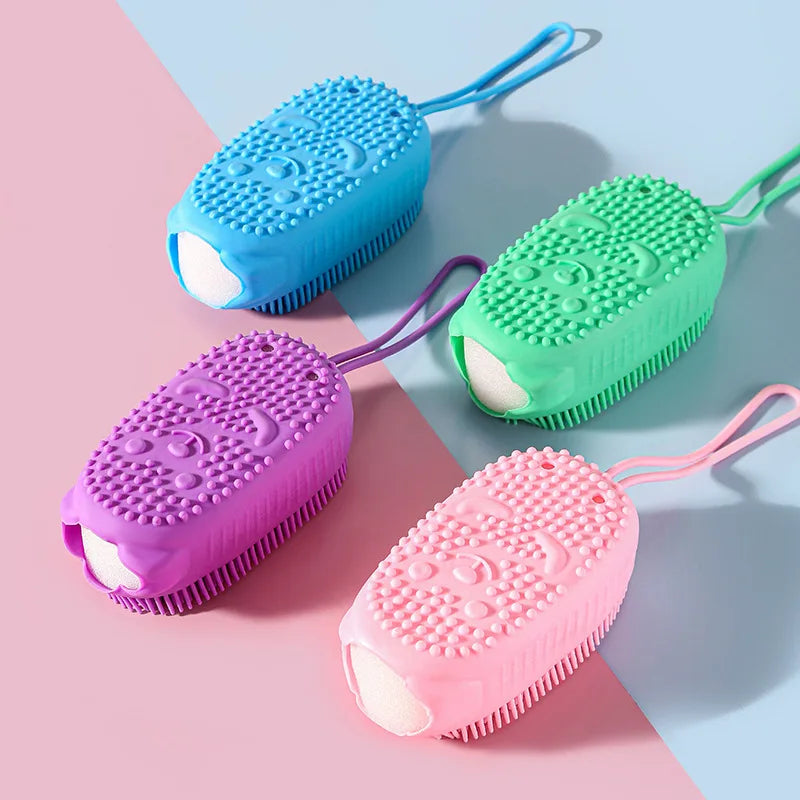 Bàn Chải Tắm Tạo Bọt Silicone Tẩy Da Chết Đa Năng - Daisan Mart