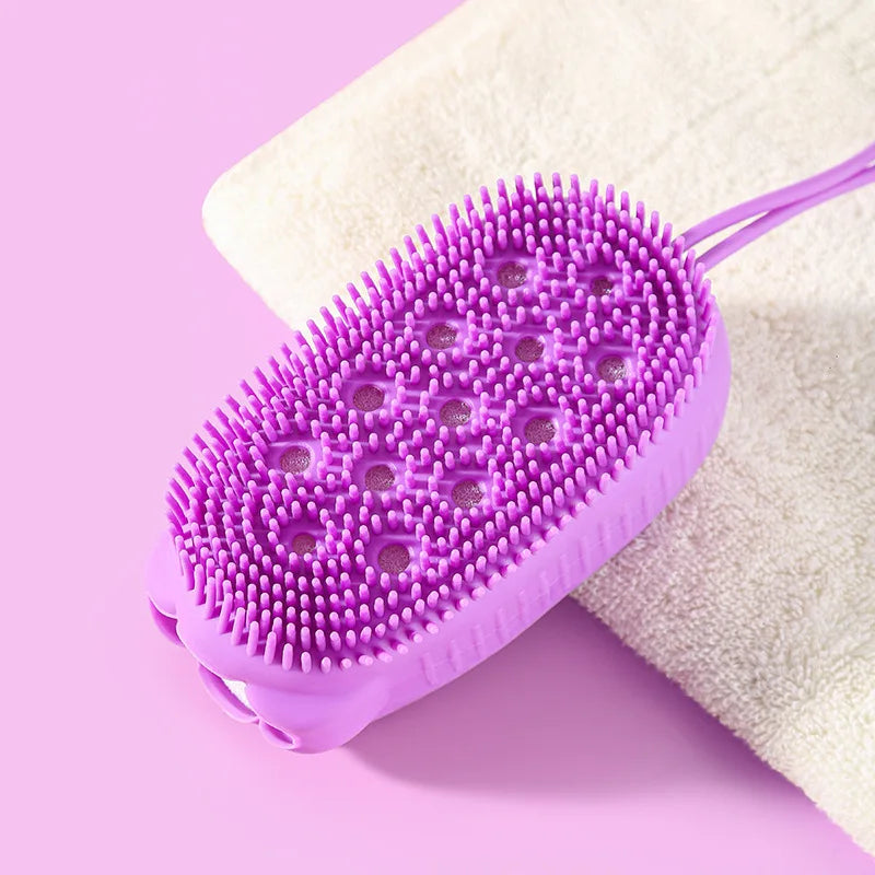 Bàn Chải Tắm Tạo Bọt Silicone Tẩy Da Chết Đa Năng - Daisan Mart