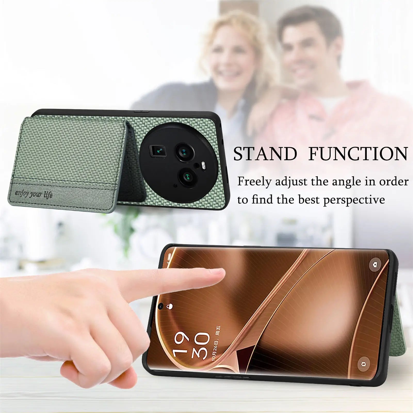 Ốp Lưng Da Chống Trộm Cho OPPO Find X Series 5G - Daisan Mart