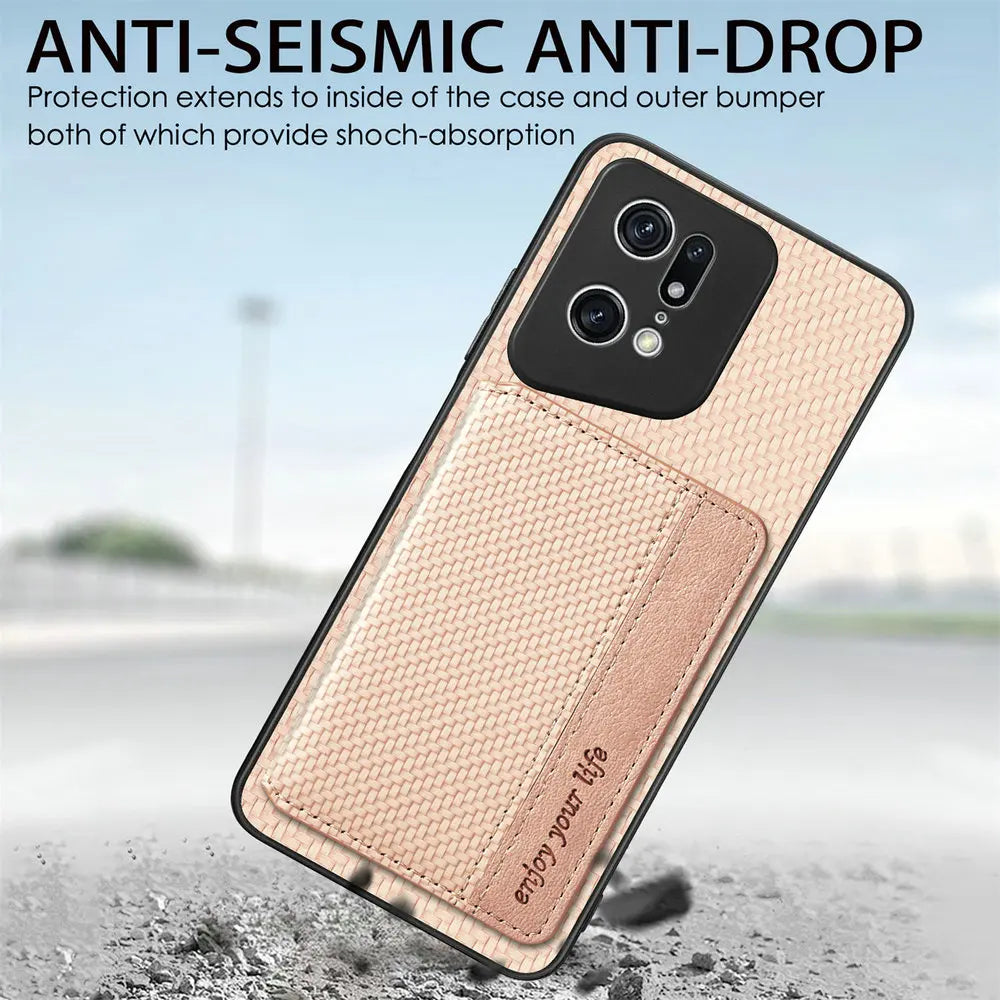 Ốp Lưng Da Chống Trộm Cho OPPO Find X Series 5G - Daisan Mart