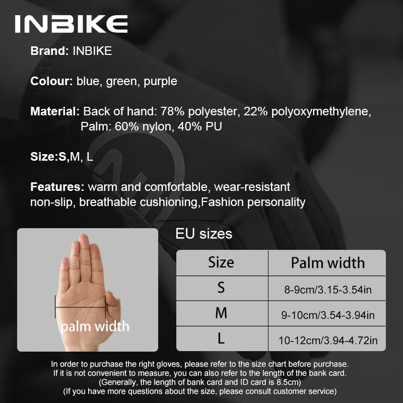 Găng Tay Xe Đạp INBIKE Mùa Đông Cảm Ứng Ấm Áp - Daisan Mart