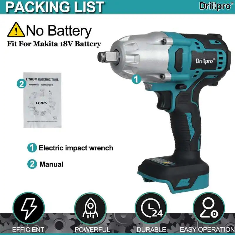 Máy vặn vít không chổi than Drillpro 2000N.M 18V - Daisan Mart