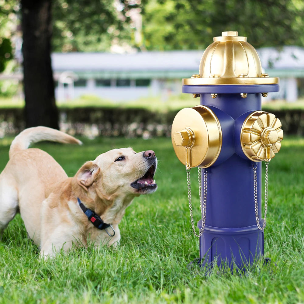 Realistic Large Blue Fire Hydrant - Halloween Home Decor & Outdoor Decor, Fit Patio Resin Craft Ornament - Daisan Mart