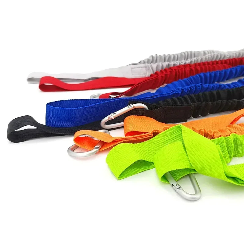 Tie Rope With Safety Hook Kayak Paddle Leash Adjustable Elastic For Kayak Paddles Canoe Oars Fishing Rods Rowing Boat Accessory - Daisan Mart