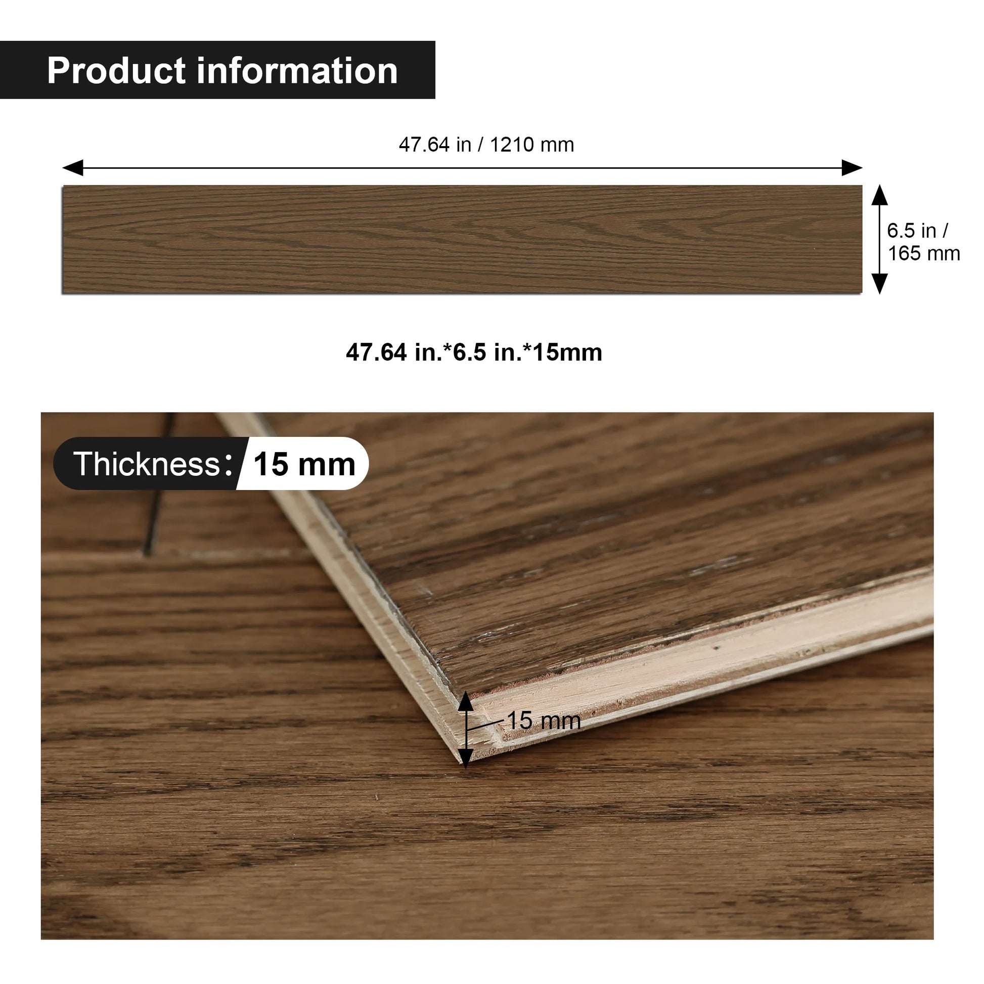 Gạch Gỗ Jeedeson 15mm Bền Bỉ, Dễ Lắp Đặt - Daisan Mart