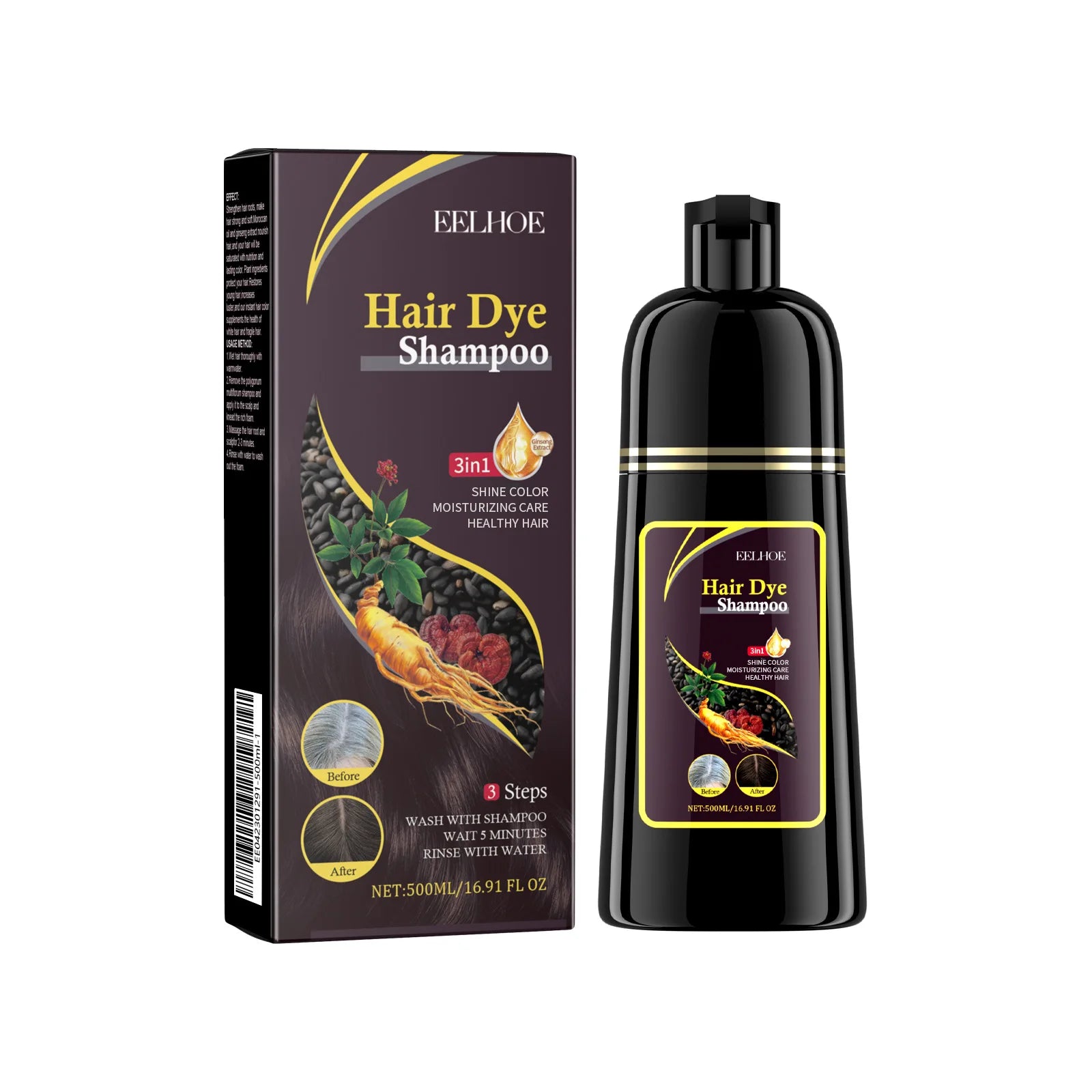 Dầu Gội Phủ Bạc Tự Nhiên, Phục Hồi Tóc Hư Tổn - Daisan Mart
