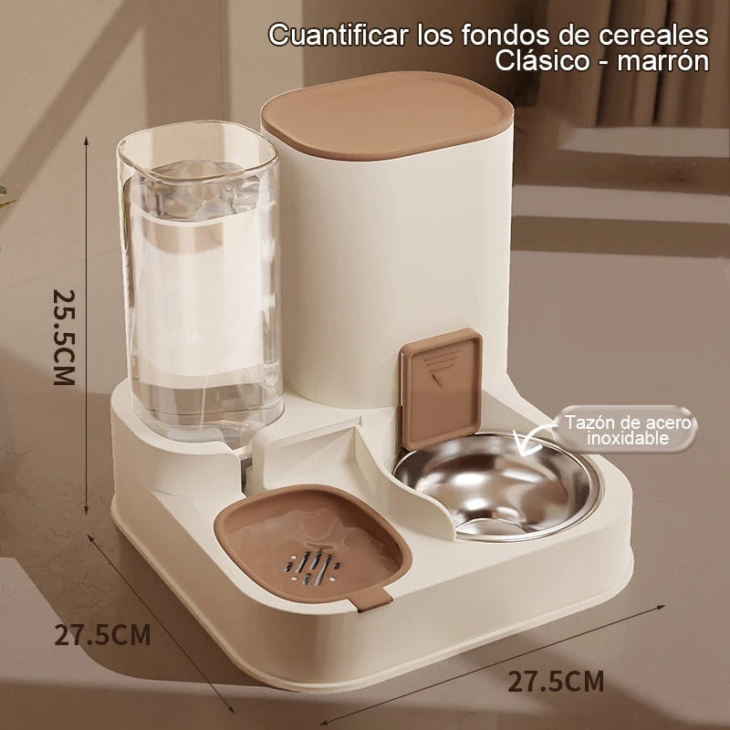 Pet Cat Automatic Feeder, Water Dispenser, Large Capacity Dry Wet Separation Food Container, Pet Supplies - Daisan Mart