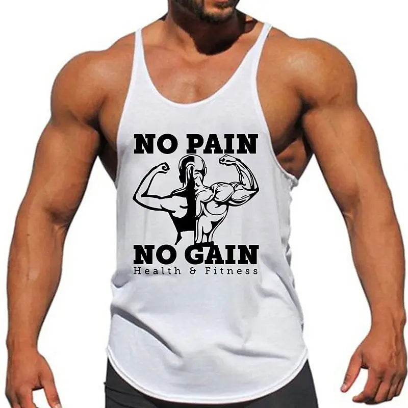Áo Tank Nam Tập Gym No Pain No Gain Thoáng Mát - Daisan Mart
