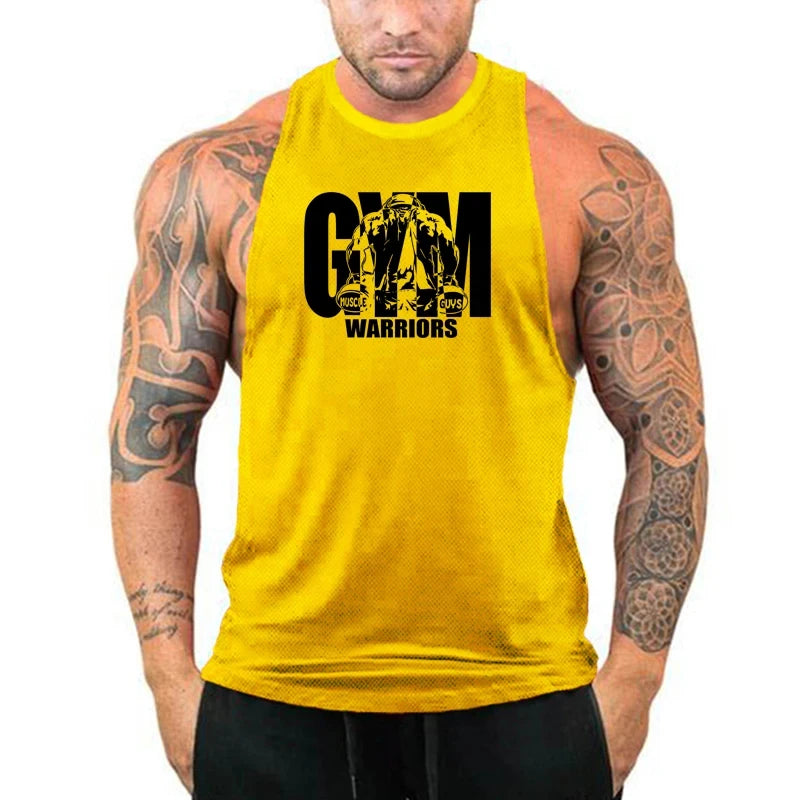 Áo Tank Tập Gym Nam Thoáng Mát Cotton Không Tay - Daisan Mart